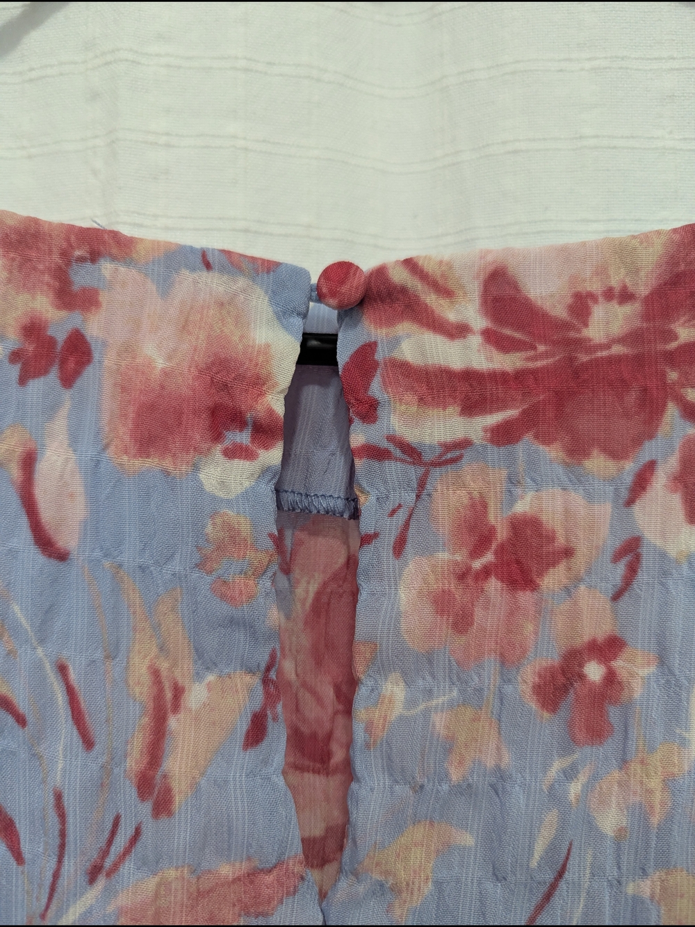 Counterparts Pink & Light Blue Floral Ruffle Top - Picture 7 of 8